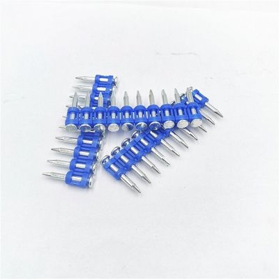 GB estándar clavos de banda de plástico de cabeza plana para el gas de hormigón clavos de acero de banda de hormigón