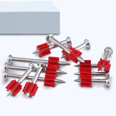 Diámetro general de la cabeza clavos de rodillo galvanizados de plata con lavadora de caucho rojo 100 pcs PACK