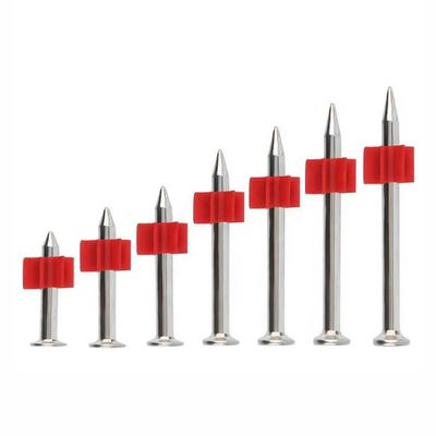 Diámetro general de la cabeza clavos de rodillo galvanizados de plata con lavadora de caucho rojo 100 pcs PACK