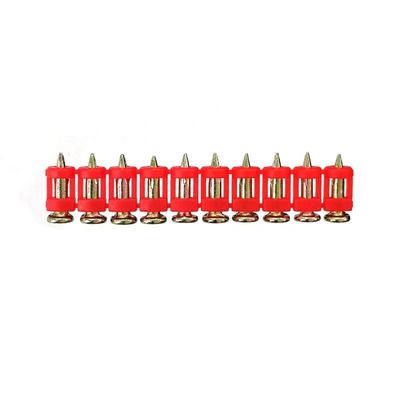 Clavos de hormigón de tallo liso de 3,0x16 mm en amarillo galvanizados para materiales de construcción