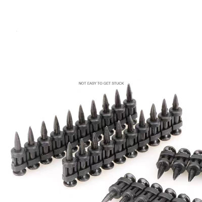 3.0mm Diámetro de la barrera clavos de acero negro de hormigón para el gas clavos pistola sujetadores de gran alcance