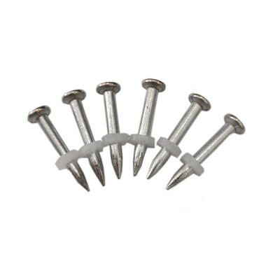 Clavos de tiro de acero de alta dureza con diámetro de vigas de 3,7 mm y lavadoras de plástico