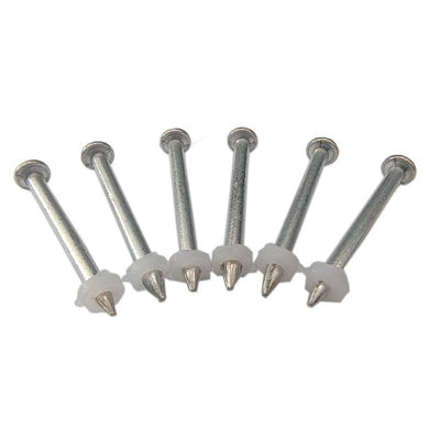 Clavos de tiro de acero de alta dureza con diámetro de vigas de 3,7 mm y lavadoras de plástico