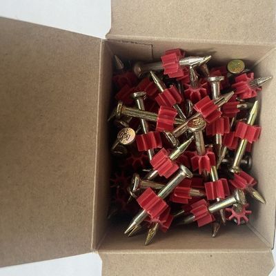 Clavos de acero de hormigón de cabeza plana para pistolas de fuego de alta velocidad