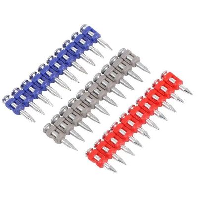 6.3mm Cabeza plana clavos de acero de hormigón de alta cantidad de gas fijaciones 19mm clavos de corte