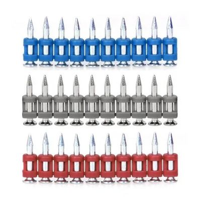 6.3mm Cabeza plana clavos de acero de hormigón de alta cantidad de gas fijaciones 19mm clavos de corte