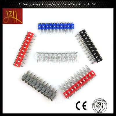 Clavos de gas para hormigón Clavos de gas Cabeza de diámetro 5mm-8mm Construcción fuerte