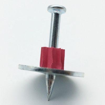 Clavos de hormigón con vara lisa tipo 300 pin de conducción de la cabeza y lavadora de metal de 25 mm