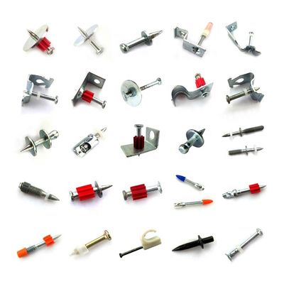 Clavos de hormigón con vara lisa tipo 300 pin de conducción de la cabeza y lavadora de metal de 25 mm