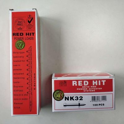 Pín de conducción de golpe rojo estándar ISO NK32 con lavadora de metal duradero