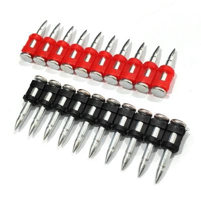 Clavos forjados con clavija de gas estándar ISO para hormigón duro y placas de acero longitud 16-38mm