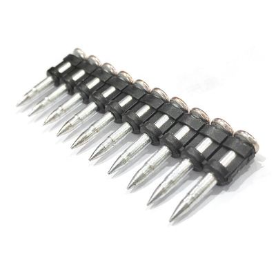 Clavos forjados con clavija de gas estándar ISO para hormigón duro y placas de acero longitud 16-38mm