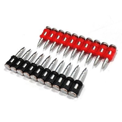 Clavos forjados con clavija de gas estándar ISO para hormigón duro y placas de acero longitud 16-38mm