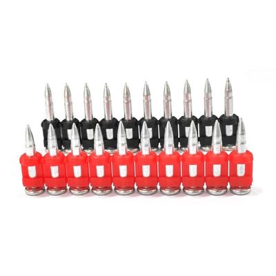 Clavos forjados con clavija de gas estándar ISO para hormigón duro y placas de acero longitud 16-38mm