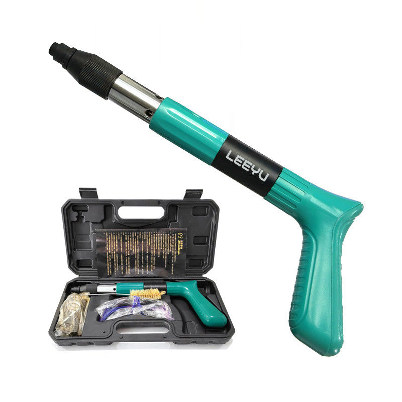 Arma de clavos de acero verde mini 4 marchas de potencia ajustable para el techo para la longitud máxima de las uñas 2in