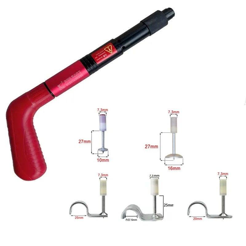 330mm 13&quot; de longitud herramienta silenciosa de fijación de techo con mini punzón y pistola de clavos de concreto
