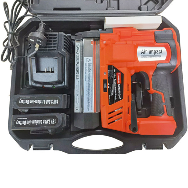 Nailer industrial de madera de 18 voltios sin cable con aire contiene hasta 100 clavos