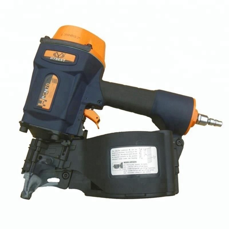 Incrementar la productividad con HPCN70 Pneumatic Pallet Coil Nailer y Stacker 250-350 clavos