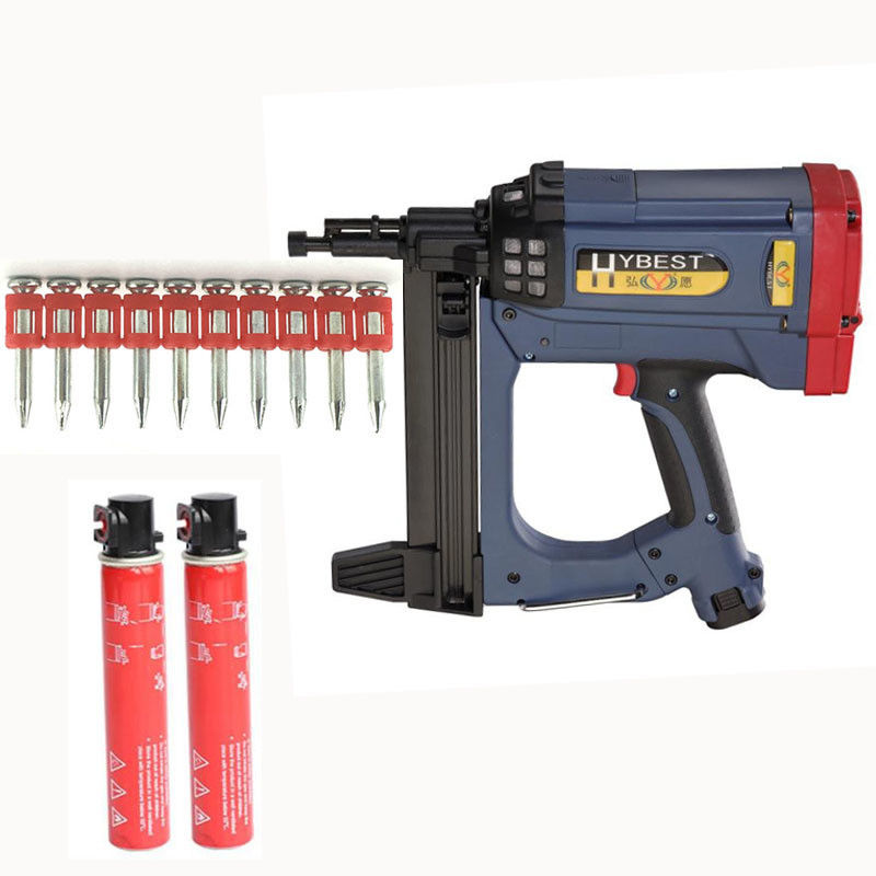 120V/60HZ Rapido y portátil 40A Batería de impulso Pistola de clavos en caja de plástico