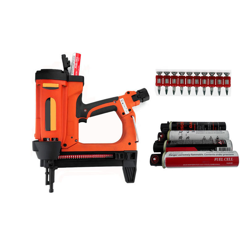 5/8in Min Longitud del clavo Puertas de cemento de hormigón Ventanas Nailer Gas Disparar pistola de clavos 3.7kg