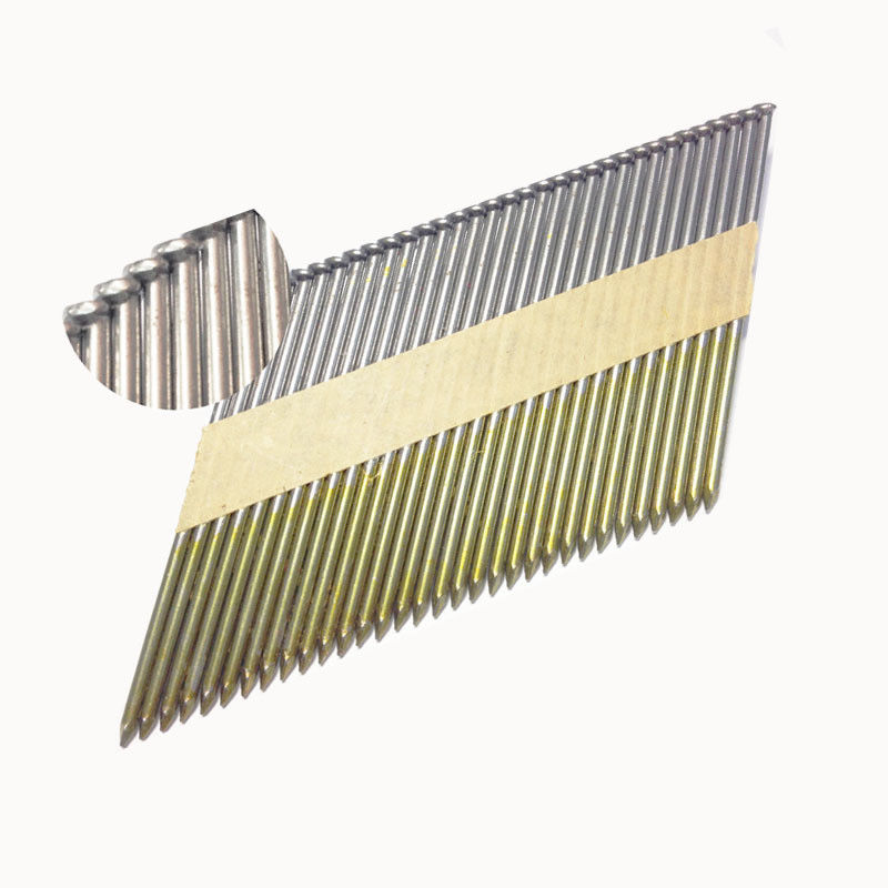 Clavos de banda de plata blancos revestidos con zinc para cables de 2,87 a 3,3 mm en bulto