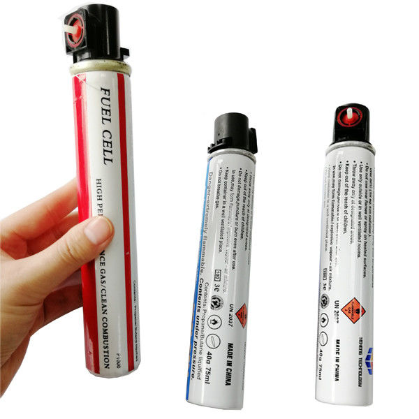 Tanque de celdas de combustible de alta capacidad para Paslod Gas Nailer Butano Propano Combustible 40g/80ml
