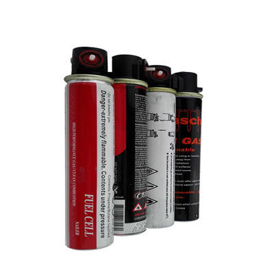 FC165 Botella de gas cilindro de gas de butano de pila de combustible lata de gas con 40 g/75 ml de capacidad