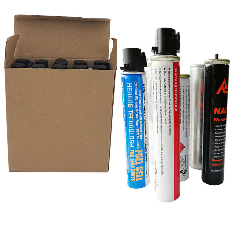 Capacidad nominal 40 g/80 ml Célula de combustible de gas para enmarcar la pistola de clavos Largura/Diámetro 31.5/165 mm