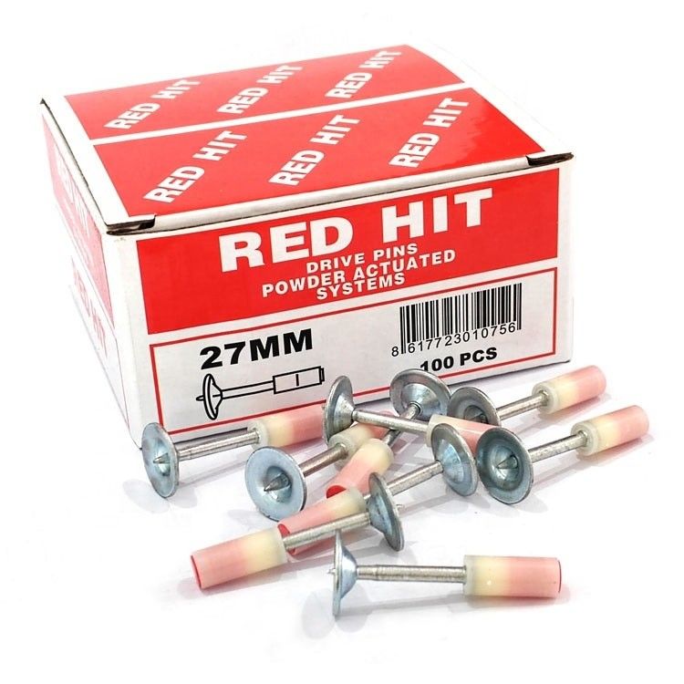 Cabaleos suaves de 27 mm Mini clavos 100pcs para el hormigón rápido Fijación de la pared Fijación del cable de conducto