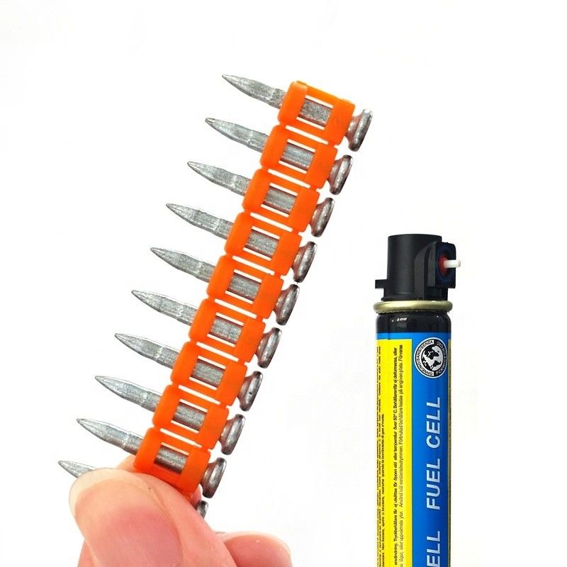 32mm Dispositivos de gas colados Pines de tira de gas clavos Su solución ideal para clavos de concreto