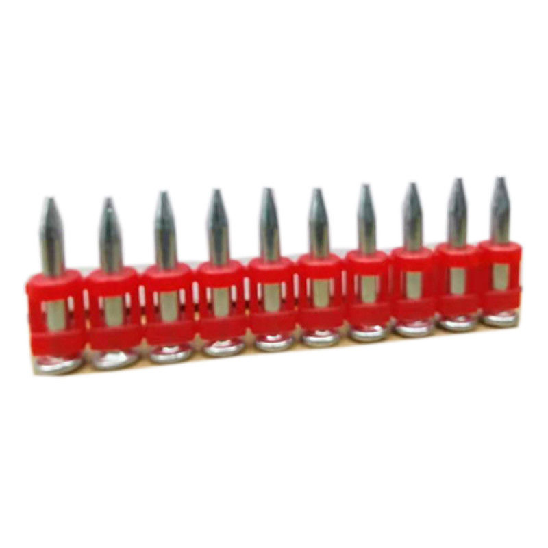 6.3 mm Cabeza plana Gas clavos de hormigón Fijaciones de tiras de plástico para materiales de construcción