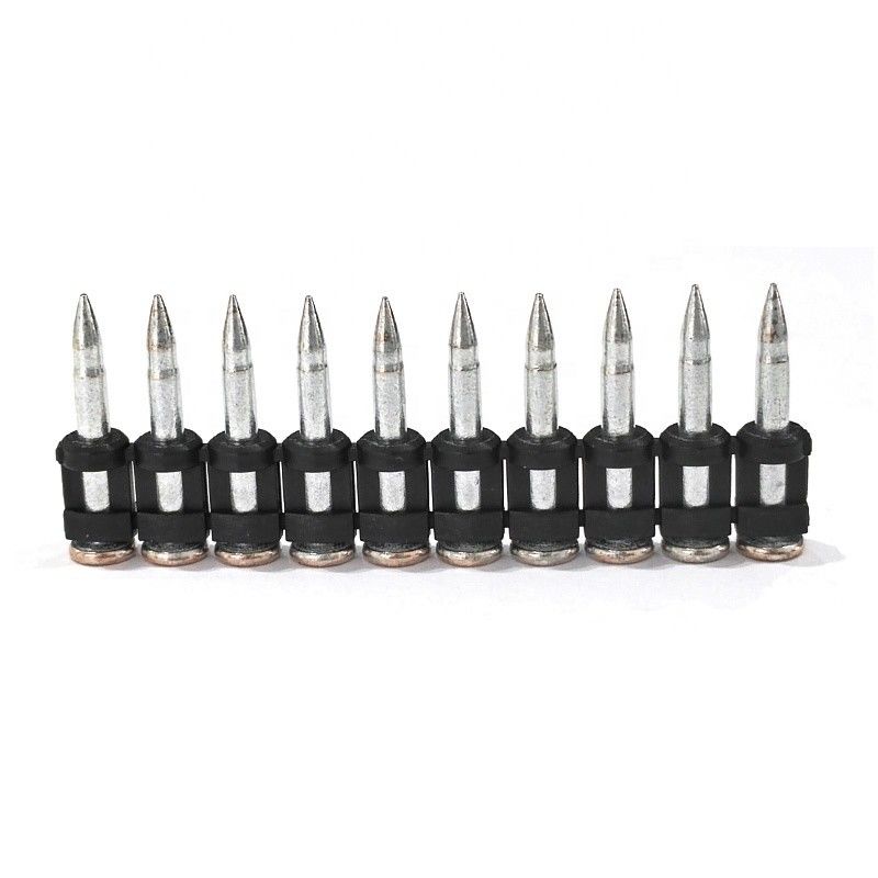 Clavos forjados con clavija de gas estándar ISO para hormigón duro y placas de acero longitud 16-38mm